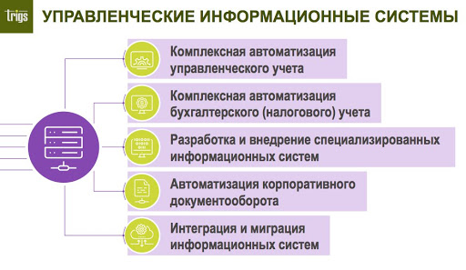 схема управленческой информационной системы для внедрения
